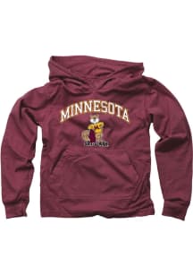 Wes and Willy Minnesota Golden Gophers Boys Maroon Jersey Long Sleeve Hooded Sweatshirt