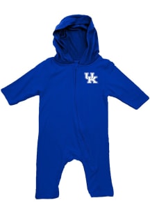 Wes and Willy Kentucky Wildcats Baby Blue Sun Hood Long Sleeve One Piece