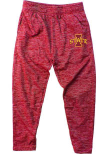 Wes and Willy Iowa State Cyclones Youth Cardinal Cloudy Yarn Track Pants
