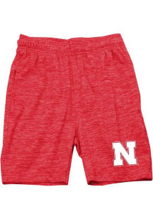 Wes and Willy Nebraska Cornhuskers Youth Red Cloudy Yarn Shorts