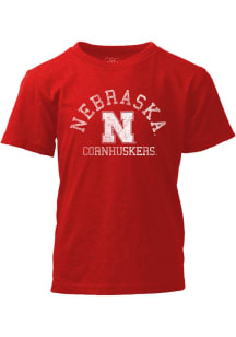 Wes and Willy Nebraska Cornhuskers Infant Pigment Dyed Short Sleeve T-Shirt Red