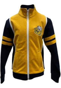 Wes and Willy Michigan Wolverines Youth Blue Tricot Track Long Sleeve Full Zip Jacket