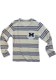 Wes and Willy Michigan Wolverines Toddler Blue Pocket Long Sleeve T-Shirt