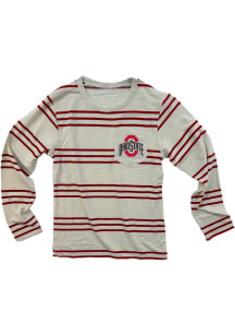 Wes and Willy Ohio State Buckeyes Toddler Red Pocket Long Sleeve T-Shirt