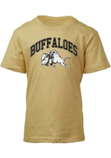 Wes and Willy Colorado Buffaloes Youth Gold Vintage Arch Short Sleeve T-Shirt