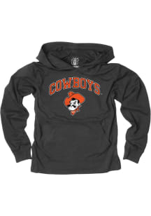 Wes and Willy Oklahoma State Cowboys Boys Black Vintage Arch Mascot Long Sleeve Hooded Sweatshirt