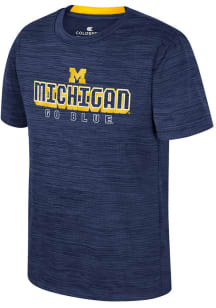 Colosseum Michigan Wolverines Youth Blue Heeler Short Sleeve T-Shirt