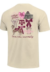 Texas A&M Aggies Womens Ivory Coquette Campus Short Sleeve T-Shirt