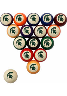 Michigan State Spartans Team Logo Billiard Balls