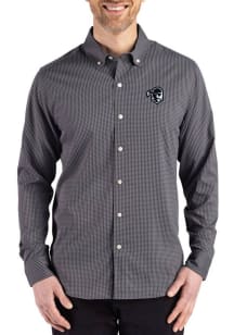Cutter and Buck Seton Hall Pirates Mens Black Skyline Long Sleeve Dress Shirt