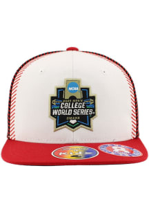 Zephyr  White 2025 Mens College World Series Z11 Youth Youth Snapback Hat