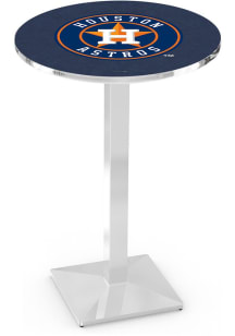 Houston Astros Chrome Square Base Pub Table
