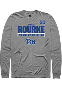 Sophie Rourke Pitt Panthers Graphite NIL Stacked Box Long Sleeve Player T Shirt