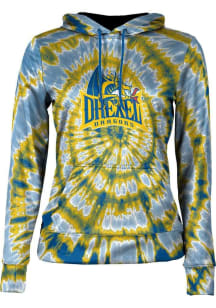 ProSphere Drexel Dragons Womens Navy Blue Tie Dye Hooded Sweatshirt