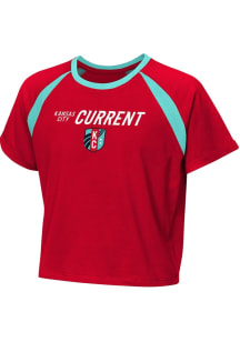 KC Current Girls Heartland Red Just Victory Short Sleeve Fashion T-Shirt