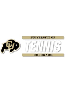 Colorado Buffaloes 6x2 Tennis Auto Decal - Black