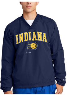 Starter Indiana Pacers Mens Navy Blue Arch Name Pullover Jackets