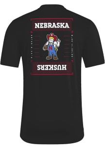 Adidas Nebraska Cornhuskers Black Locker Football Icon Short Sleeve T Shirt
