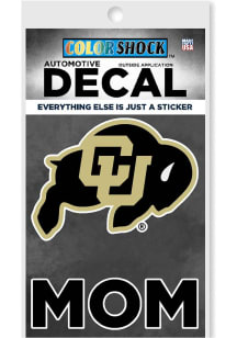 Colorado Buffaloes Mom Auto Decal - Black
