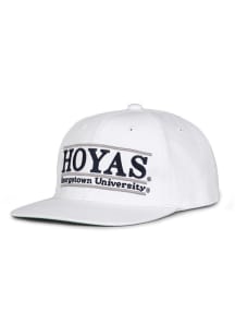 Georgetown Hoyas Retro Bar 80's Throwback Adjustable Hat - White