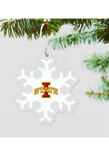 Iowa State Cyclones Snowflake Ornament - Cardinal