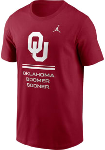 Nike Oklahoma Sooners Crimson DriFit Sideline Practice Jordan Short Sleeve T Shirt
