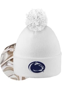 LogoFit Penn State Nittany Lions White Monroe Womens Knit Hat