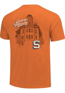 Syracuse Orange Womens Orange Vintage Building Short Sleeve T-Shirt