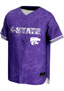ProSphere K-State Wildcats Mens Purple Vigor Baseball Jersey