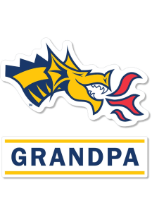 Drexel Dragons 3 Inch Grandpa Auto Decal - Navy Blue