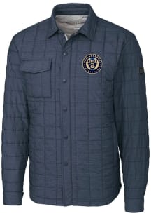 Cutter and Buck Philadelphia Union Mens Anthracite Rainier PrimaLoft Outerwear Lined Jacket