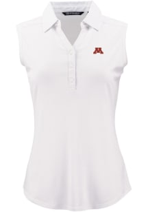 Cutter and Buck Minnesota Golden Gophers Womens White Forge Eco Polo Shirt