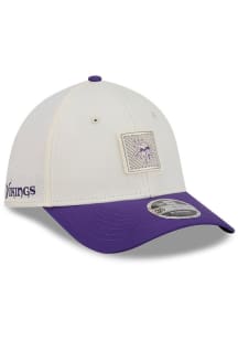New Era Minnesota Vikings Mens White 2026 NFL Training Camp 39THIRTY Flex Hat
