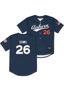 Caiden Combs  Auburn Tigers Mens Navy Blue NIL Name and Number Baseball Jersey