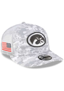 New Era Iowa Hawkeyes White Digi Camo LP Stretch 9FIFTY Trucker Youth Adjustable Hat
