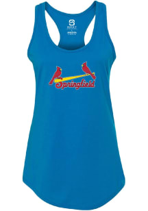 Summit Sportswear Springfield Cardinals Womens Blue Ideal Tank Top