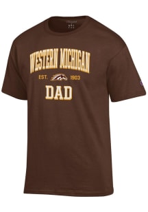 Champion Western Michigan Broncos Brown Est Date Dad Jersey Short Sleeve T Shirt