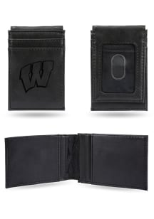Wisconsin Badgers Laser Engraved Mens Bifold Wallet