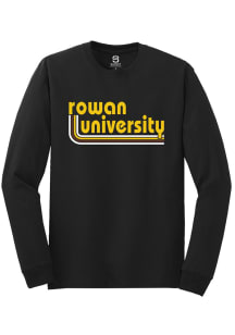 Summit Sportswear Rowan University Black STRIPES Long Sleeve T Shirt