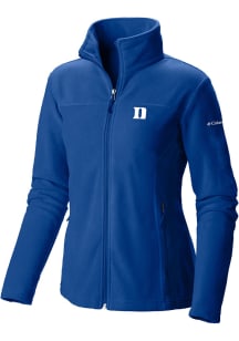 Columbia Duke Blue Devils Womens Blue Give and Go II Fleece Light Weight Jacket