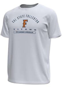 Under Armour Cal State Fullerton Titans White Name Tech Stretch Short Sleeve T Shirt