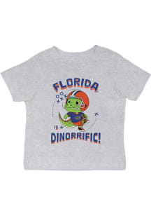 Vive La Fete Florida Gators Infant Dino-Riffic Short Sleeve T-Shirt Grey