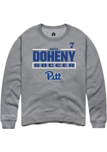 Sofia Doheny Pitt Panthers Mens Graphite NIL Stacked Box Player Crew