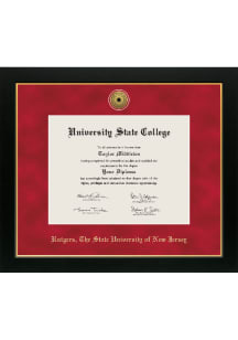 Rutgers Scarlet Knights Medallion Manchester Diploma Frame - Gold