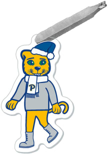 Pitt Panthers Acrylic Walking Holiday ROC Ornament - Blue