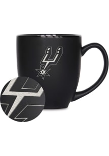 San Antonio Spurs Primary Bistro Ceramic Mug - Black