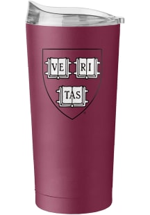 Logo Brands Harvard Crimson 20oz Flipside Powder Coat Stainless Steel Tumbler - Maroon