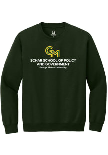 Summit Sportswear George Mason University Mens Green Schar School of Policy and Government Long Sl..