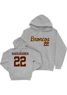 Iiro Hakkarainen Western Michigan Broncos Mens Grey NIL Script Player Hood
