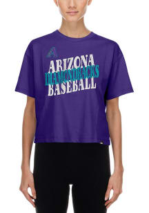New Era Arizona Diamondbacks Womens Purple City Connect Short Sleeve T-Shirt